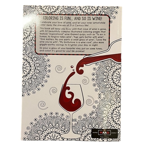 Coloring Book: When Life Gets Complicated I Wine - Picture 2 of 3